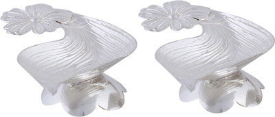 

Siri Creations Silver (Pack of 2) Table Diya Set(Height: 1 inch)