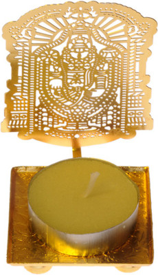 

om gold Stainless Steel (Pack of 2) Table Diya Set(Height: 4 inch)