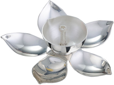 

Episode Rajat Pushp Silver Plated Table Diya(Height: 3.54 inch)