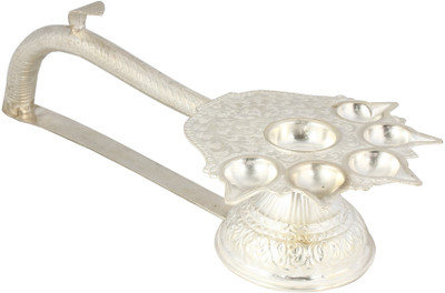 

Sogani Traditional Silver Hanging Diya(Height: 4 inch)