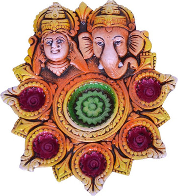 

Indigo Creatives Earthenware Table Diya Set(Height: 3 inch)
