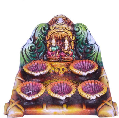 

Indigo Creatives Earthenware Table Diya Set(Height: 10 inch)