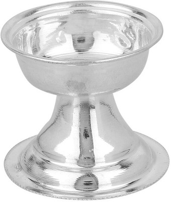 

Jewel99 Silver Table Diya(Height: 1.1199999999999999 inch)