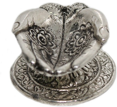 

Sarvsiddhi White Metal Designer Hand Shape Deepak Aluminium Table Diya(Height: 1 inch)