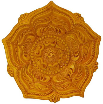 

Craft Art India Handmade Earthen Clay / Terracotta Decorative Dipawali / Diwali Diya / Tealight / Oil Lamps for Pooja / Puja , Size(CM):4x16x16 Terracotta Table Diya(Height: 1.5 inch)