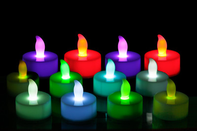 

Basement Bazaar Teal Light Plastic (Pack of 12) Table Diya Set(Height: 2 inch)