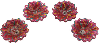 

JaipurCrafts Traditional Handmade Set Of 4 Terracotta (Pack of 4) Table Diya Set(Height: 1 inch)