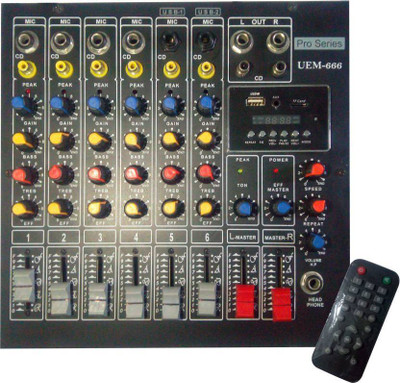 

Improvhome 6 Channel Stereo Mixing Console With Echo Wired DJ Controller Wired DJ Controller