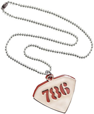 

Men Style 2016 New Design 786 Design Engraved Red, Silver Dog Tag