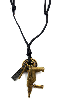 

Ammvi Drill It Adjustable Leather AM-TAG10005 Engraved Khaki Dog Tag