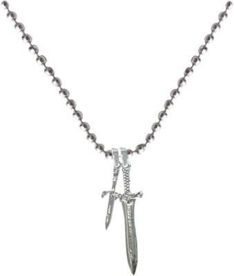

Rich & Famous Elegant Silver Talwar Fashion MKPn07036 Plain Silver Dog Tag