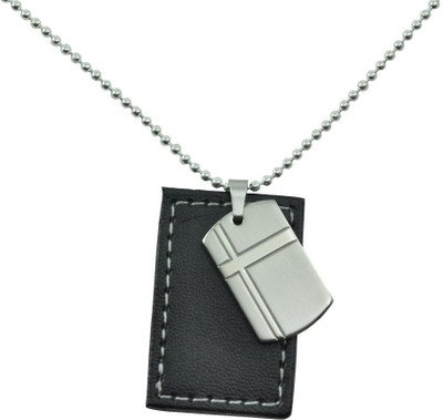 

Hip Hop Faith's Reckoning, Believe in Him HH_NK_FRBH-1 Engraved Silver, Black Dog Tag
