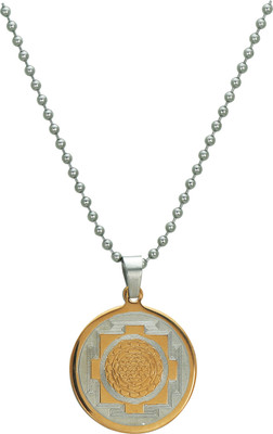 

Pure Life Yantra Pendant Embossed Gold Dog Tag