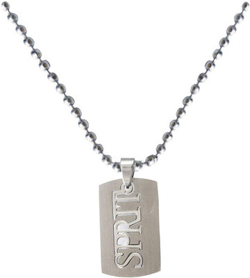 

Rich & Famous Elegant Spirit Fashion MKPn07031 Plain Silver Dog Tag