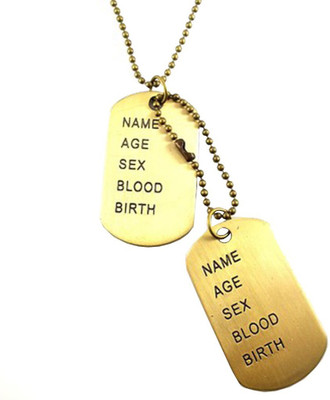 Flipkart Dog Tag Locket Necklace 88% OFF On Rich Famous Oxidised