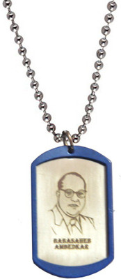 

Men Style Dr.Babasaheb Ambedkar Engraved Silver Dog Tag