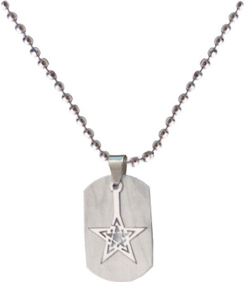 

Rich & Famous Elegant Silver Star Fashion MKPn0615109 Plain Grey Dog Tag