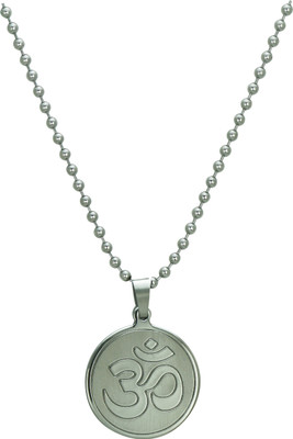 

Pure Life 1 Om Pendant Silver Embossed Silver Dog Tag