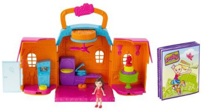 

Polly Pocket Pollyville Pizzeria Playset(Multicolor)