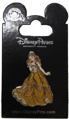 

Disney Pin 93360 Princess Belle Glitter Dress(Brown)