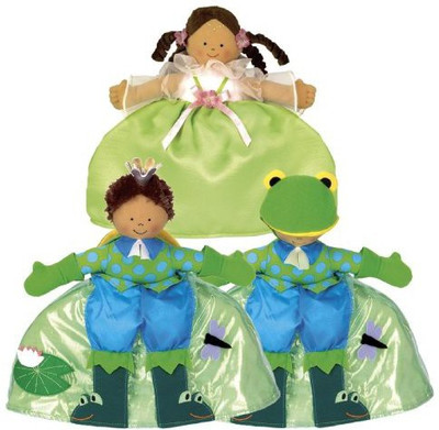 

North American Bear Topsy Turvy Princess Tan/Frog Prince(Green)