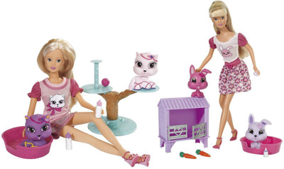 

Simba Love Cute Pet Twins Doll With Dog House(Multicolor)