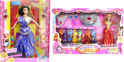 

Amaya Pretty Fashion Doll368 Set Of 2(Multicolor)