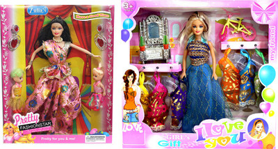 

Amaya Pretty Fashion Doll272 Set Of 2(Multicolor)