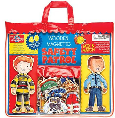 

T.S. Shure Safety Patrol Wooden Magnetic Heroes(Multicolor)