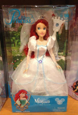 Disney Park Ariel Little Mermaid Wedding Bride 115 Inch New 2013(White)