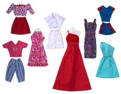 

Barbie 6 Fashion Gift Pack 6 Fabulous Outfits(Multicolor)