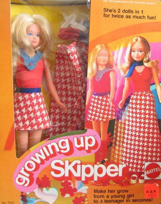 

Barbie Growing Up Skipper W Outfits 2In 1 For Twice As Much Fun(Multicolor)