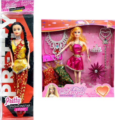 

Amaya Pretty Fashion Doll58 SET of 2(Multicolor)