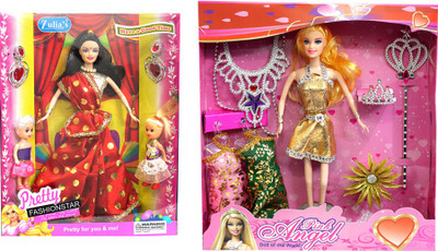 

Amaya Pretty Fashion Doll325 Set Of 2(Multicolor)