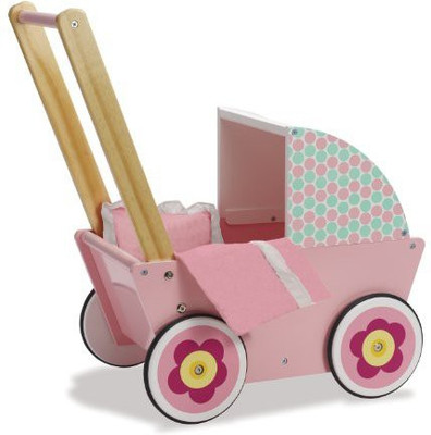 

Manhattan Toy Ba Stella Sweet Strolling Wooden Pram And Stroller(Multicolor)