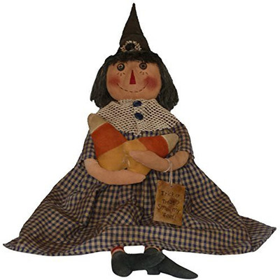 

Craft Outlet Inc Craft Outlet Smell My Feet Witch Raggedy With Candy Corn(Multicolor)