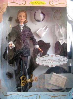 

Mattel Barbie Millicent Roberts Pinstripe Power & Extra Fashion(Black)