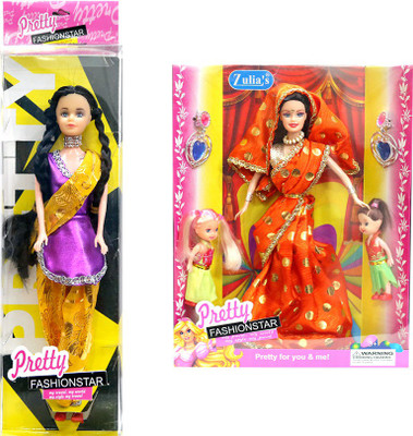 

Amaya Pretty Fashion Doll70 Set Of 2(Multicolor)