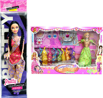 

Amaya Pretty Fashion Doll17 Set Of 2(Multicolor)