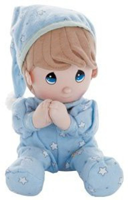

Precious Moments PRAYER Pal Doll BOY - Prays "Now I Lay ME DOWN To Sleep" BABY BOY GIFT/Shower/CHRISTENING/10" BLUE KEEPSAKE IT'S A BOY!(Multicolor)