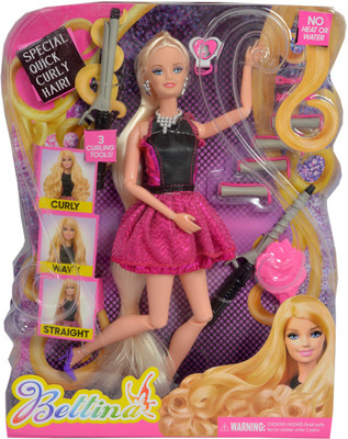 

Tabu Special Quick Curly hair Doll(Pink, Black)