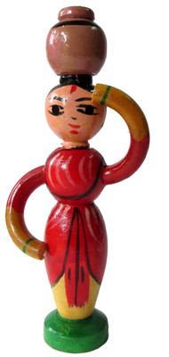 NIHAR Pot Carrying Lady Toy(Multicolor)