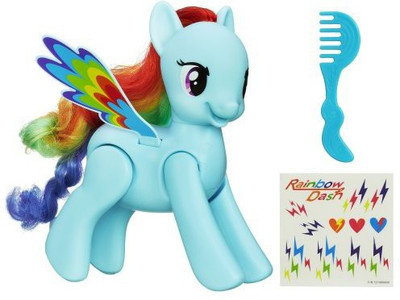 

My Little Pony Flip And Whirl Rainbow Dash Pony Fashion Pet(Blue)