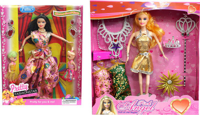 

Amaya Pretty Fashion Doll280 Set Of 2(Multicolor)