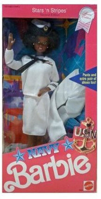 

Barbie African American Navy Second Edition(White)