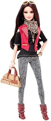 

Barbie Style Raquelle Red Vest Doll(Multicolor)