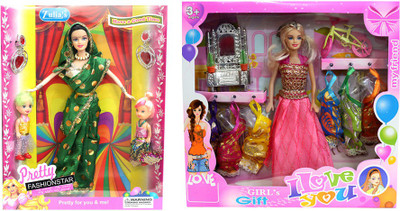 

Amaya Pretty Fashion Doll341 Set Of 2(Multicolor)