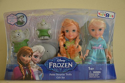 

Disney Frozen Petite Surprise Trolls Gift Set Anna Elsa Exclusive(Multicolor)
