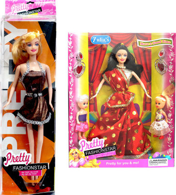 

Amaya Pretty Fashion Doll235 Set Of 2(Multicolor)