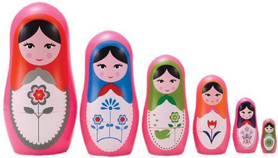 

Matryoshka Madness micro-babushka matryoshka(Multicolor)